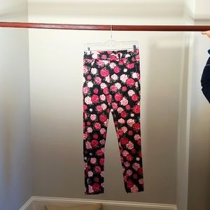 Rose and black jeggings
